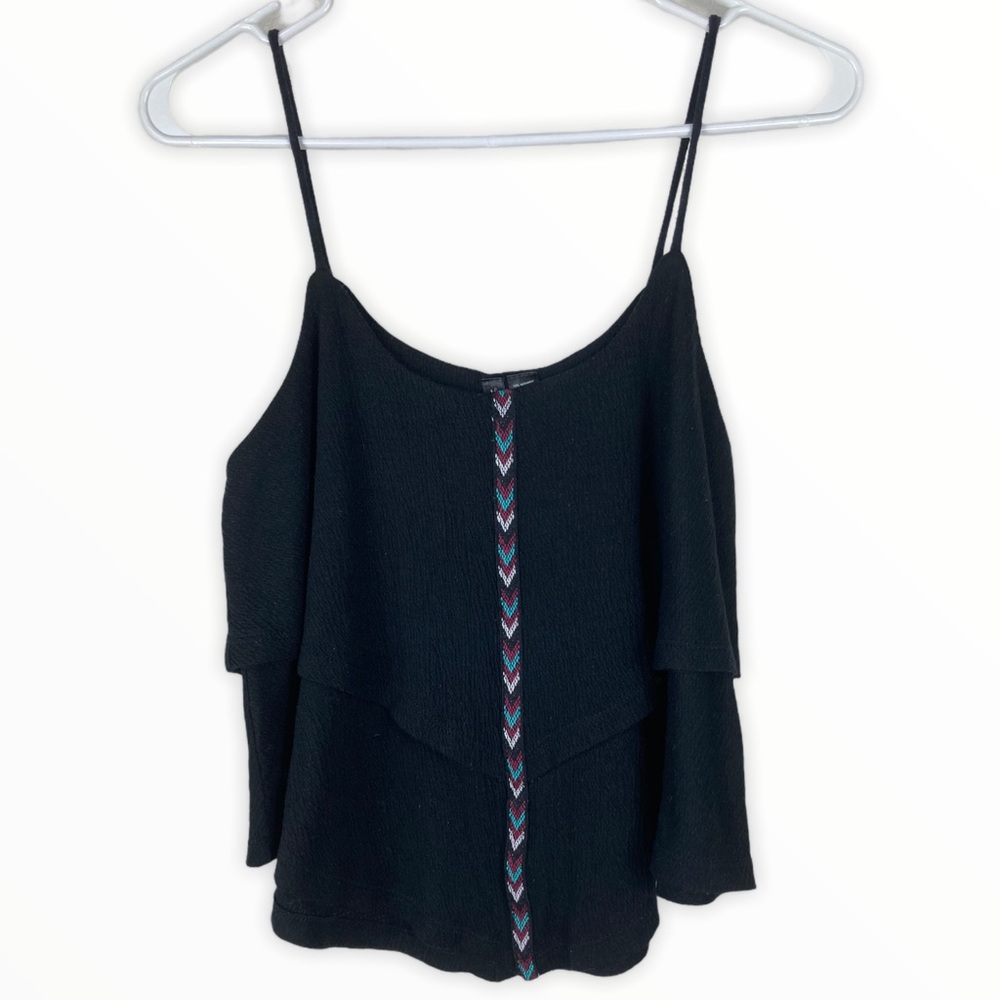 ✨🛍️ Full Tilt Black Crop Top Medium - Picture 1 of 3